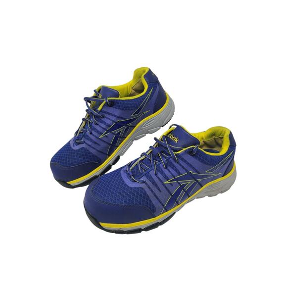 Womens Reebok Arion Oxford Composite Toe Work Shoe RB457 Blue Oxford Sz 11W - Picture 1 of 12